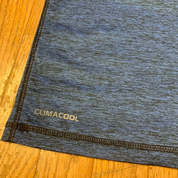 Nike Dri-FIT CLIMACOOL Heather Grey/Blue Performance T-Shirt (M) - Picture 2 of 7